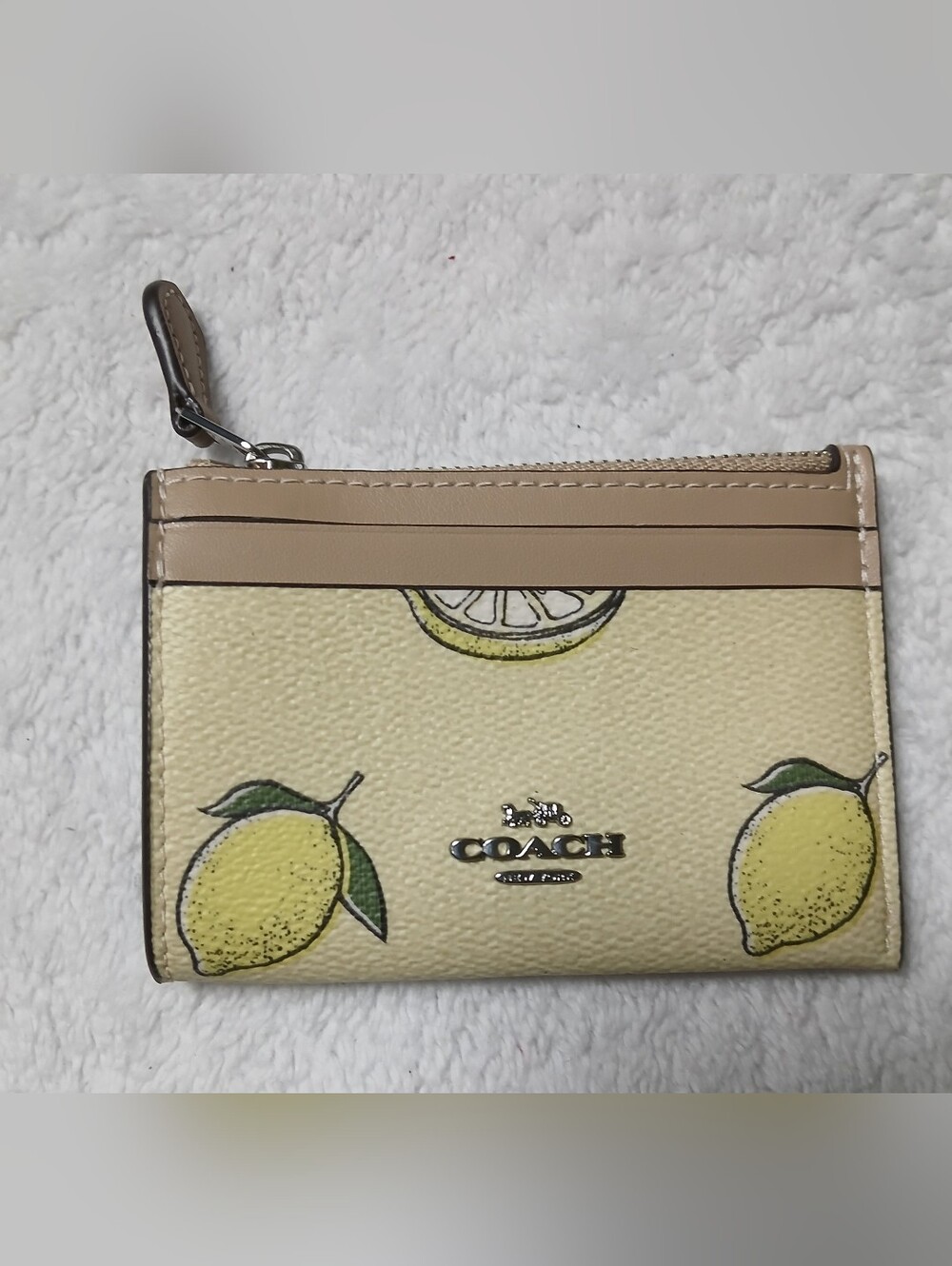 Coach Lemon Themed Card / Id Holder- New